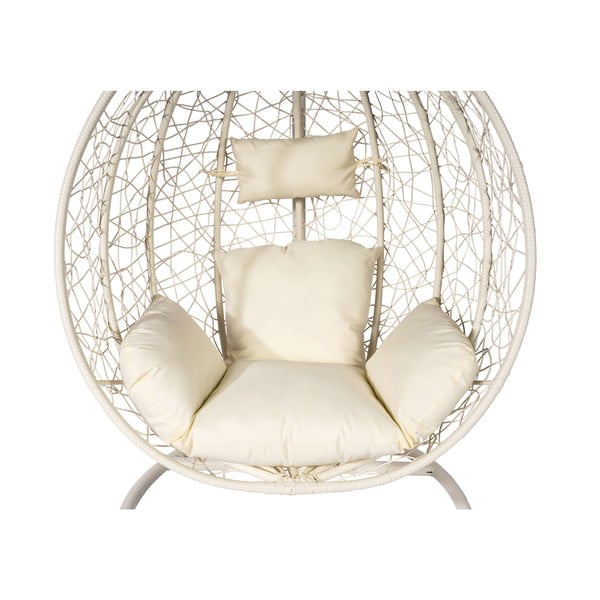 Кремаво бяло висящо кресло от изкуствен ратан Noela - Bonami Selection-image-4
