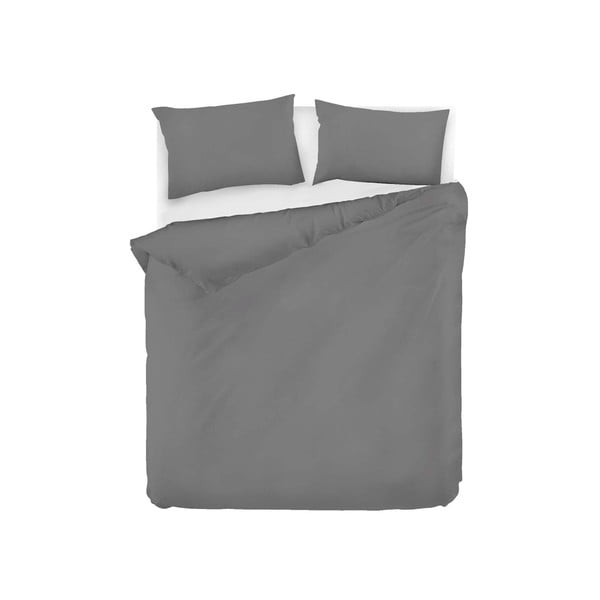 EnLora Home Свеж тъмносив чаршаф за двойно легло от памук ранфорс, 200 x 220 cm Fresh Color - Mijolnir
