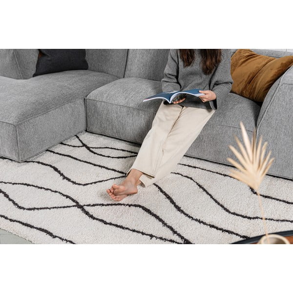 Бял/черен килим 120x180 cm Routa – Universal-image-3