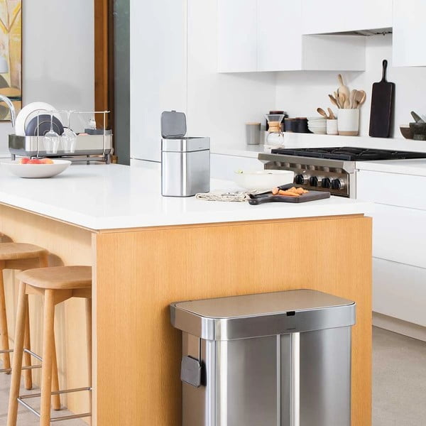 Сив контейнер за компостируеми отпадъци 4 л - simplehuman-image-4