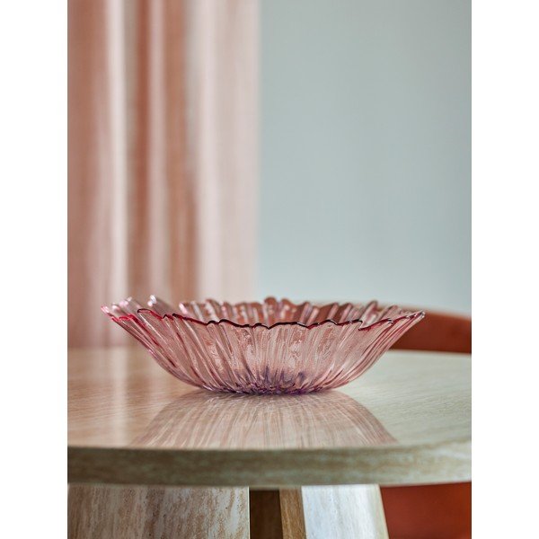 Светлорозова стъклена купа ø 31 cm Mariko – Bloomingville-image-1