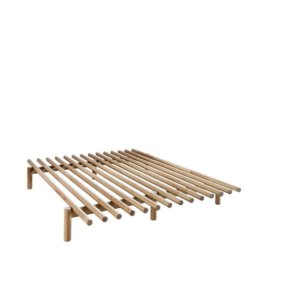 Двойно легло от борова дървесина с решетка 140x200 cm Pace - Karup Design