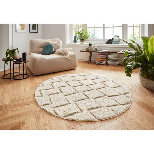 Кремав килим , ⌀ 160 cm Handira - Mint Rugs-image-3