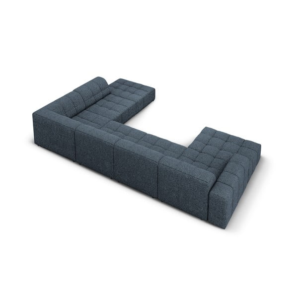 Син ъглов диван (десен ъгъл/U-образна форма) Chicago - Cosmopolitan Design-image-4