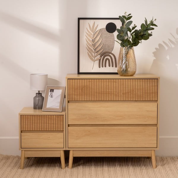 Нощно шкафче в естествен цвят Iona – Casa Selección-image-1