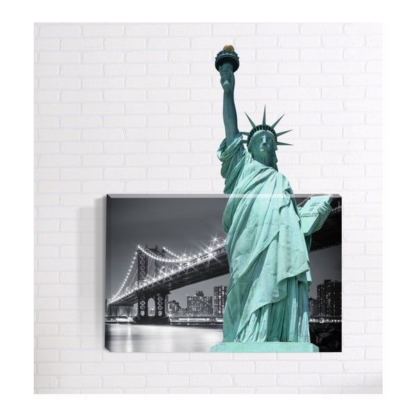 3D картина за стена Статуя на свободата, 40 x 60 cm - Mosticx
