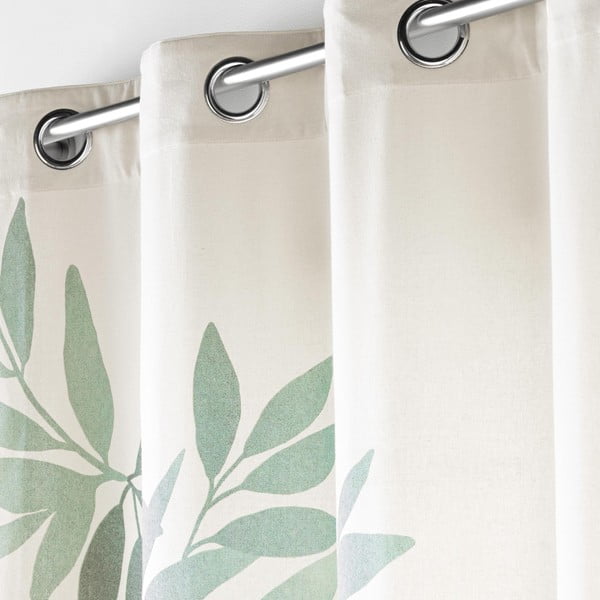 Бяло-зелено перде 140x260 cm Nymphea – douceur d'intérieur-image-1
