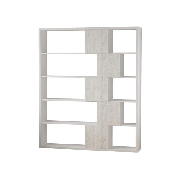 Бяла етажерка за книги Roscoetoo White - Decortie