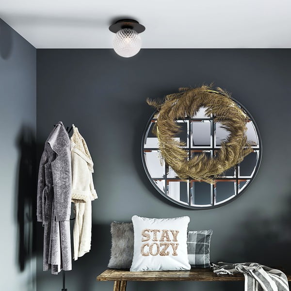 Черна лампа за таван , ø 14 cm Musa - SULION-image-1