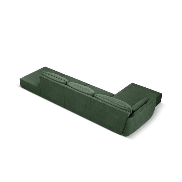 Тъмнозелен ъглов диван (ляв ъгъл) Vanda - Mazzini Sofas-image-3