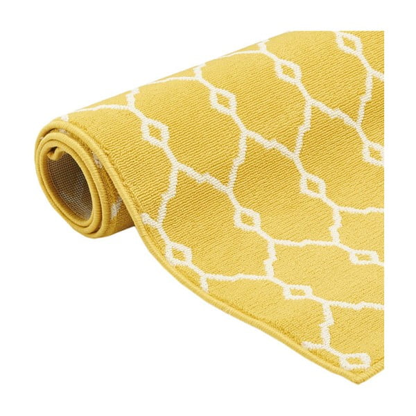 Жълт килим за открито , 133 x 190 cm Trellis - Floorita-image-2