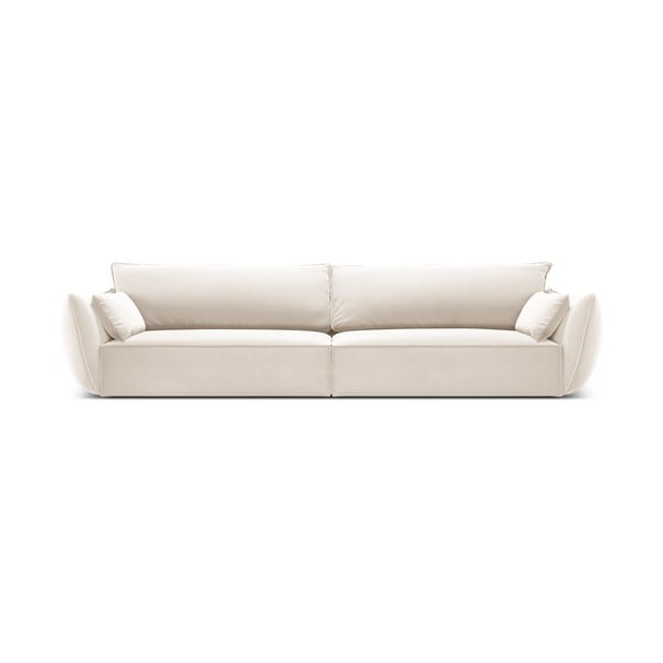 Бежов кадифен диван 248 cm Vanda – Mazzini Sofas