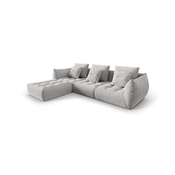 Светлосив ъглов диван (променлив) Bloom – Micadoni Home-image-2