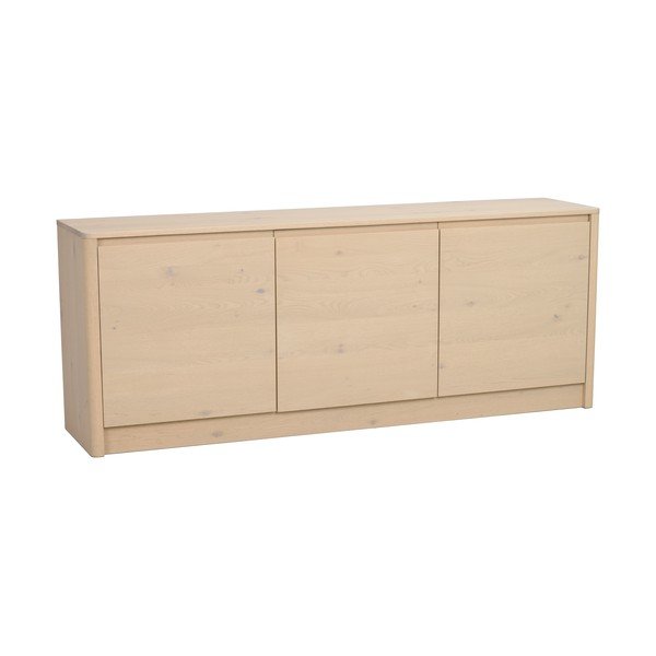 Скрин от декор от дъб  в светло естествен цвят 180x70x40 cm Melstone – Rowico
