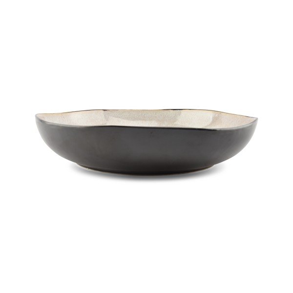 Черна/бежова глинена купа ø 32 cm Lunar – Salt&Pepper-image-2