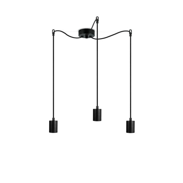 Черна висяща лампа с три рамена Basic Cero - Sotto Luce