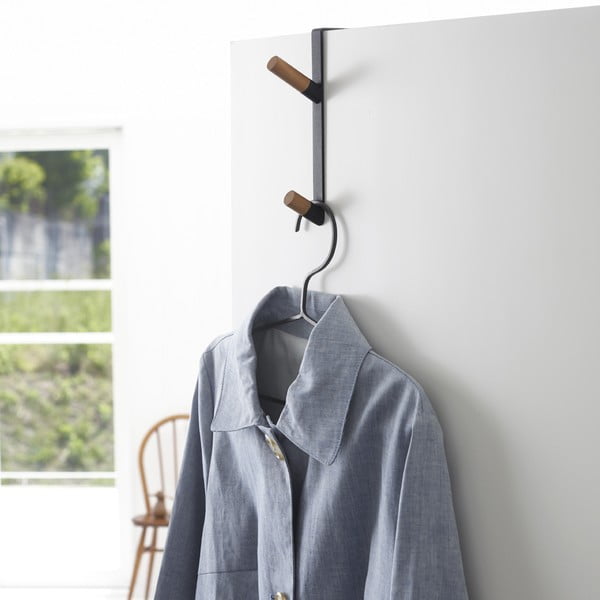 Черна метална закачалка за врата 1,5 cm Tower - YAMAZAKI-image-1