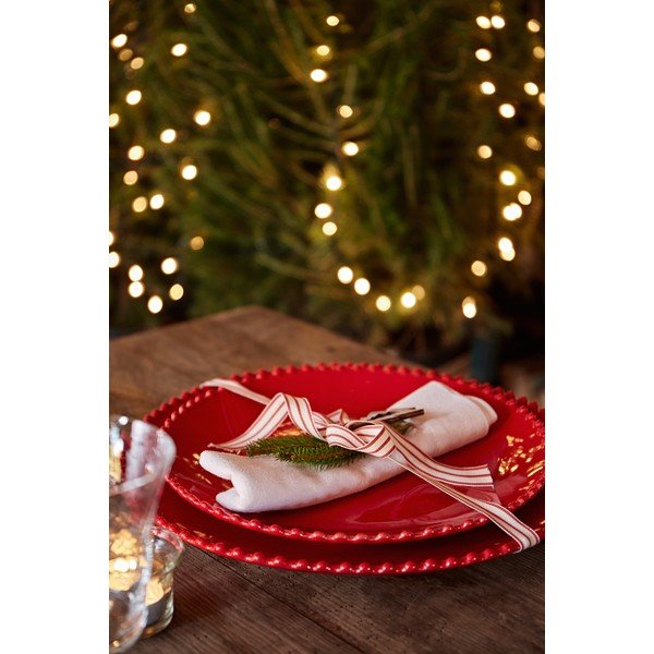 Рубиненочервена керамична чиния , ø 28,4 cm Pearl - Costa Nova-image-1