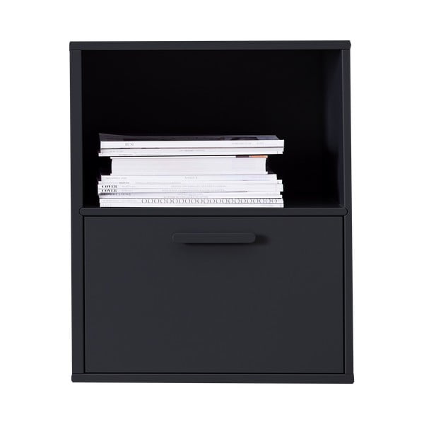 Черно стенно нощно шкафче от Hammel Keep - Hammel Furniture