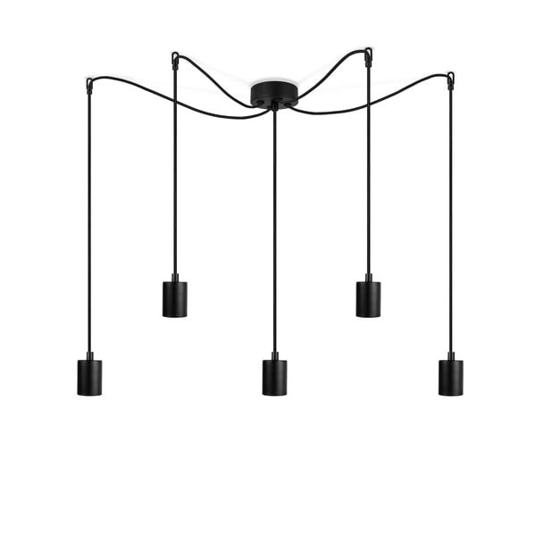 Черна висяща лампа с пет рамена Basic Cero - Sotto Luce