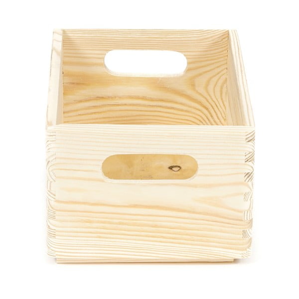 Кутия за съхранение от борова дървесина Custom, 30 x 20 x 14 cm - Compactor-image-4
