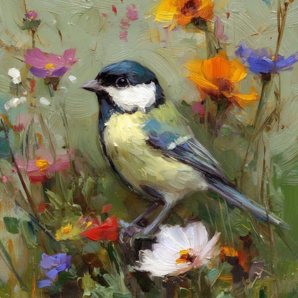 Печатна върху платно картина 32x32 cm Yellow Parus – Styler