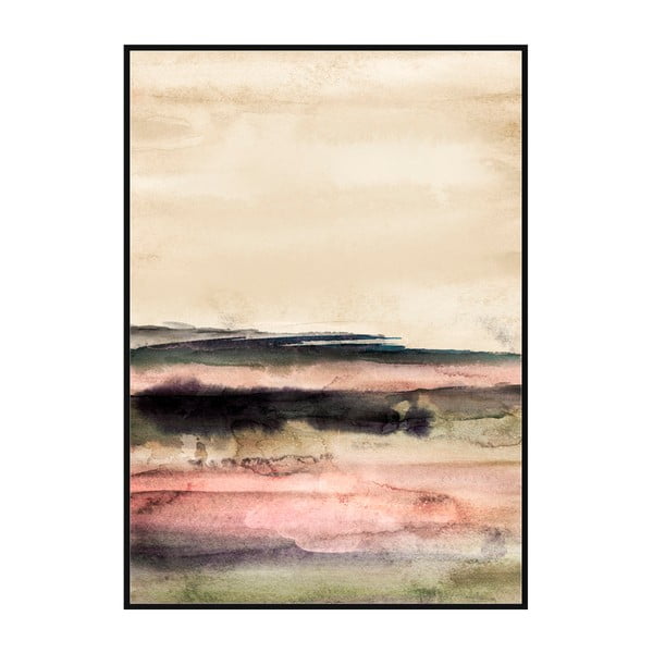 Картина в рамка от борова дървесина Pink Tones, 100 x 140 cm - Moycor