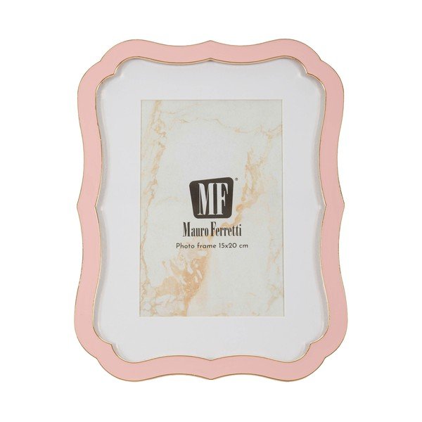 Светлорозова метална/стъклена стояща рамка 17x22 cm Margot – Mauro Ferretti-image-2