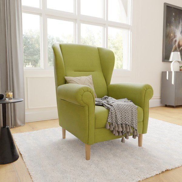 Зелено кресло крило Swan – Ropez-image-3