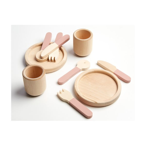 Комплект дървени детски прибори за хранене Play Tablewear - Flexa
