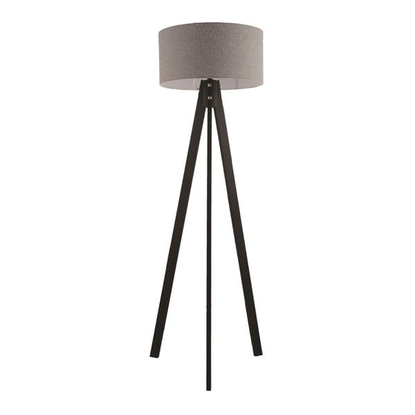 Свободностояща лампа със сив абажур Tripod - Masivworks