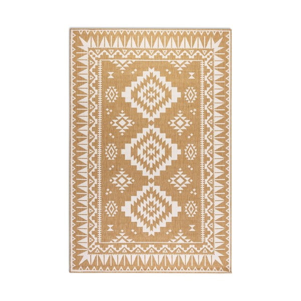 Външен килим в цвят жълта охра и кремаво 160x230 cm Gemini – Elle Decoration-image-2