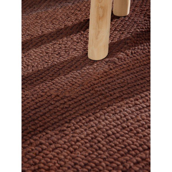 Ръчно изработена вълнена пътека в тухлен цвят 80x300 cm Calmio – Hanse Home-image-4