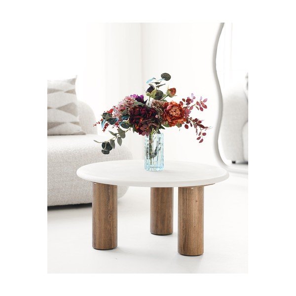 Сива стъклена ваза (височина 20 cm) – House Nordic-image-1