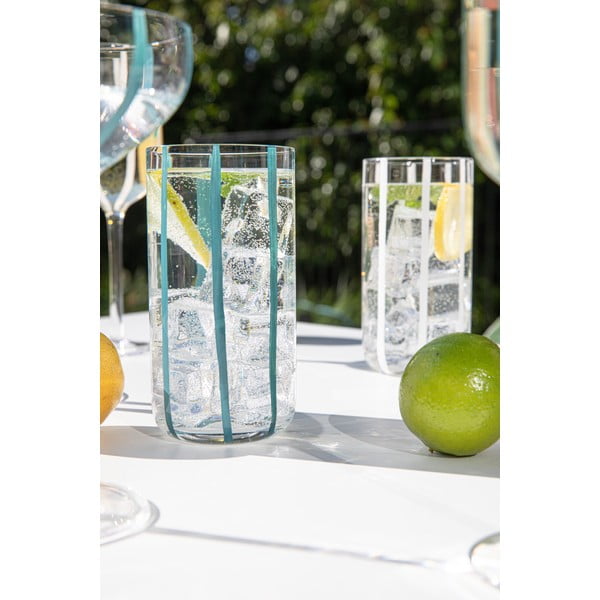 Стъклени чаши в комплект от 4 бр. 450 ml Stripe – Ladelle-image-4