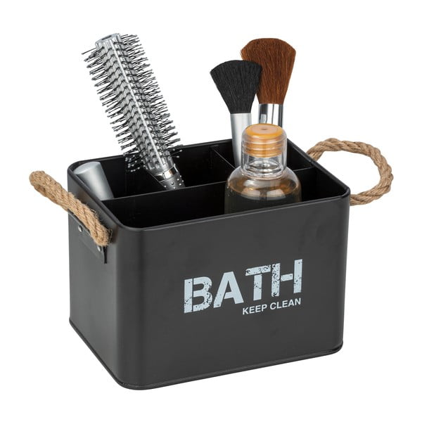 Черен органайзер за баня с 4 отделения Gara - Wenko-image-1
