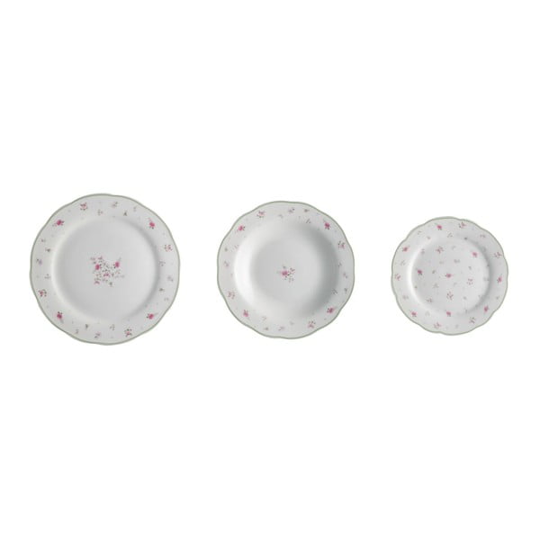 Комплект порцеланови чинии от 18 части Nonna Rosa - Brandani