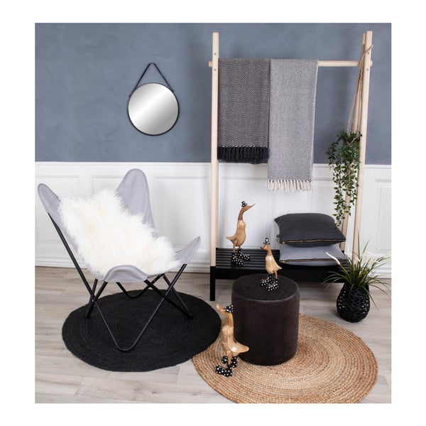 Светлокафяв кръгъл килим, ø 90 cm Bombay - House Nordic-image-2