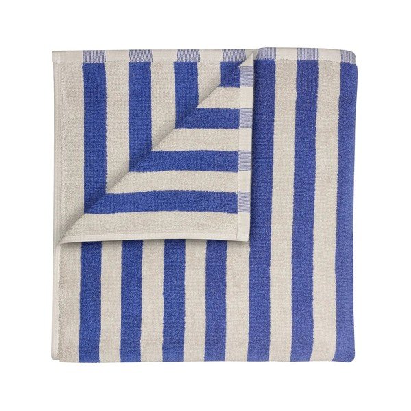 Синя/кремава хавлиена кърпа от органичен памук от тери 70x140 cm Arto – Blomus