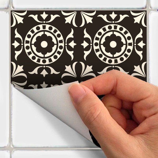 Комплект от 9 стикера за стена Wall Decal Tiles Azulejos Pompei, 20 x 20 cm - Ambiance-image-2