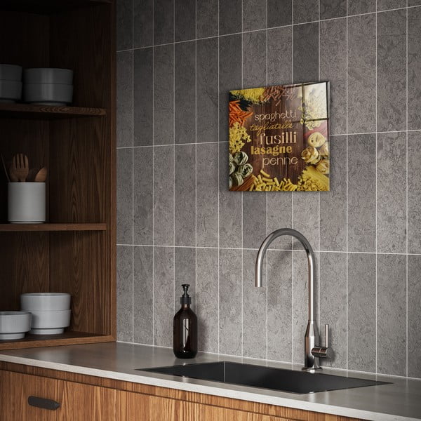 Картина върху стъкло 30x30 cm Pasta – Styler-image-1