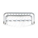 Метална стенна закачалка в сребрист цвят с рафт 72 cm Retro – Spinder Design