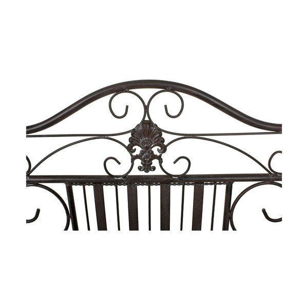 Тъмнокафява метална градинска пейка Mangan - Garden Pleasure-image-3