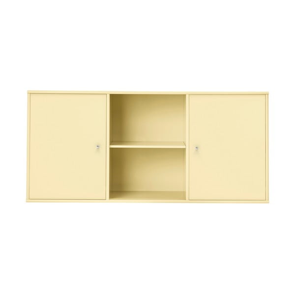 Светложълт нисък висящ скрин 133x61 cm Mistral – Hammel Furniture