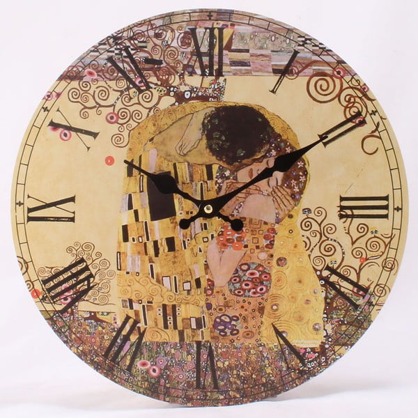 Дървен стенен часовник Ретро, ⌀ 34 cm - Dakls