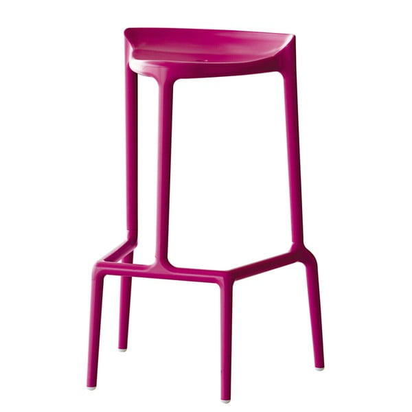 Růžová barová židle Pedrali Happy