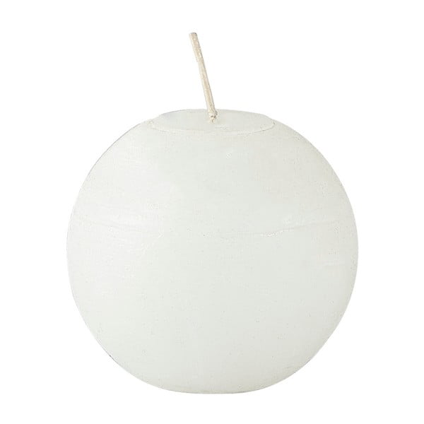 Бяла топка за свещи, ⌀ 8 × 7,5 cm - KJ Collection