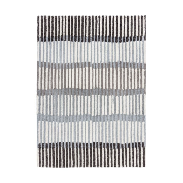 Сив килим , 160 x 230 cm Linear Stripe - Flair Rugs