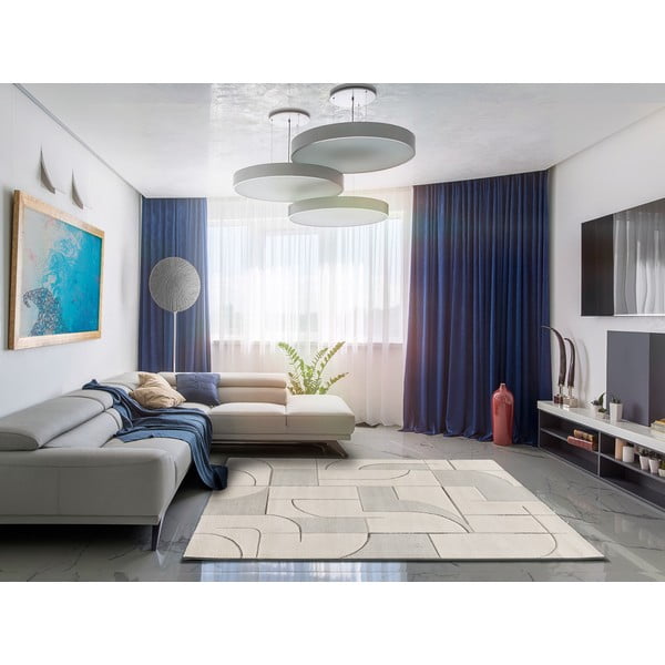 Кремав килим 120x170 cm Lena – Universal-image-2