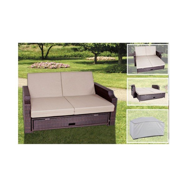 Zahradní rozkládací lavice s úložným prostorem ADDU Monaco-image-4